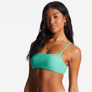 🌵Billabong Tanlines Zoe Crop Bikini Top, Sweet Grass, XL